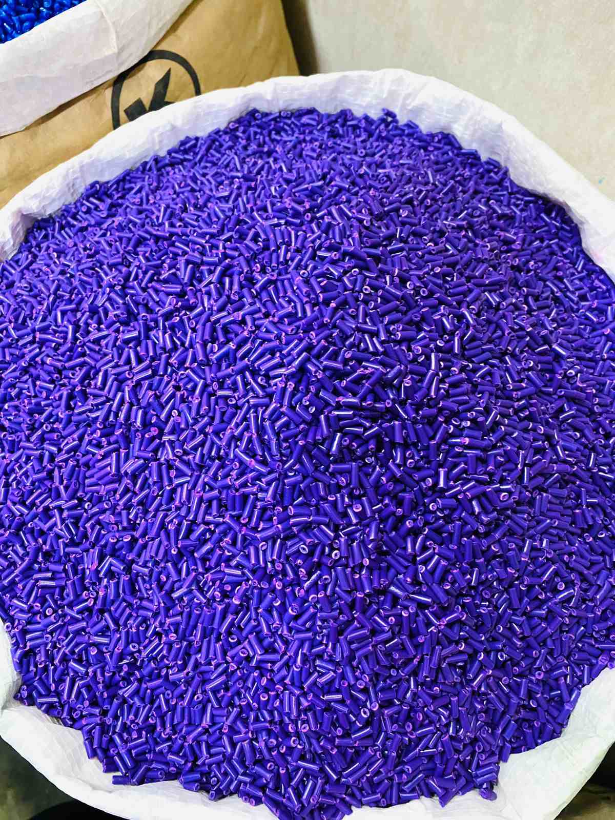 Polypropylene pp purple color plastic