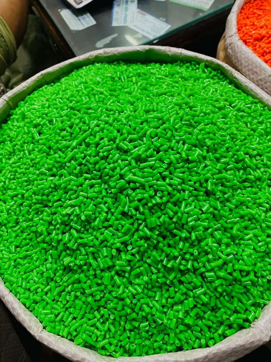 Green polypropylene pp Plastic